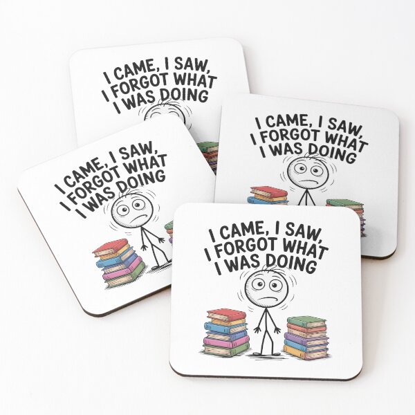 Item preview, Funny Stick Figure I Came I Saw I Forgot What I Was Doing Design designed and sold by MonkiFlipp.