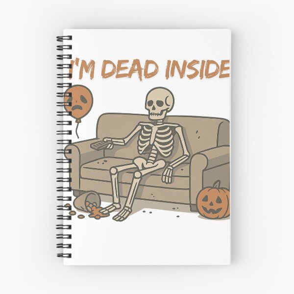 Item preview, Funny Lazy Halloween Skeleton – “I’m Dead Inside” Design designed and sold by Aube11.
