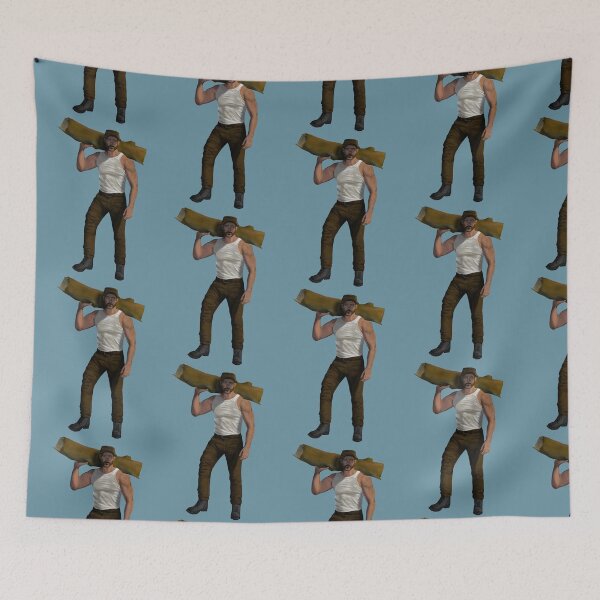 Item preview, Captain John Price with vest (blue background) designed and sold by DoodleSnake58.