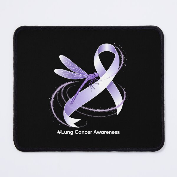 Item preview, Hippie Dragonfly White Ribbon Lung Cancer Awareness designed and sold by WalshDrawnLaugh.