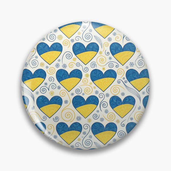 Item preview, Blue and Yellow Hearts Seamless Pattern for Ukraine Support. designed and sold by RGShirtWorks.