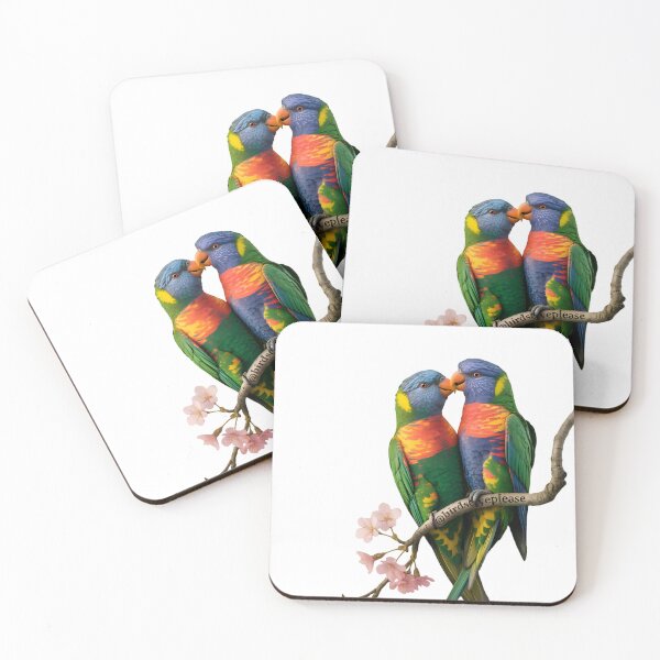 Item preview, "Lorikeets in Love: A Colorful Avian Romance" designed and sold by MUV3.