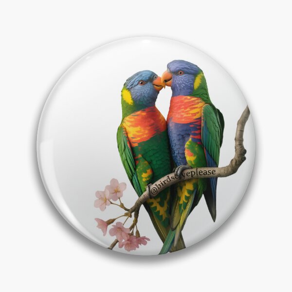 Item preview, "Lorikeets in Love: A Colorful Avian Romance" designed and sold by MUV3.
