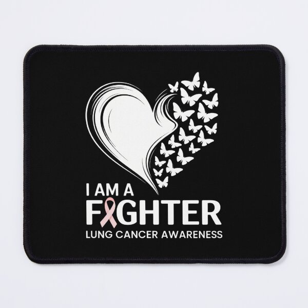 Item preview, I Am A Fighter Lung Cancer Awareness Heart designed and sold by WalshDrawnLaugh.