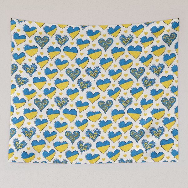 Item preview, Ukrainian Hearts Seamless Pattern. designed and sold by RGShirtWorks.