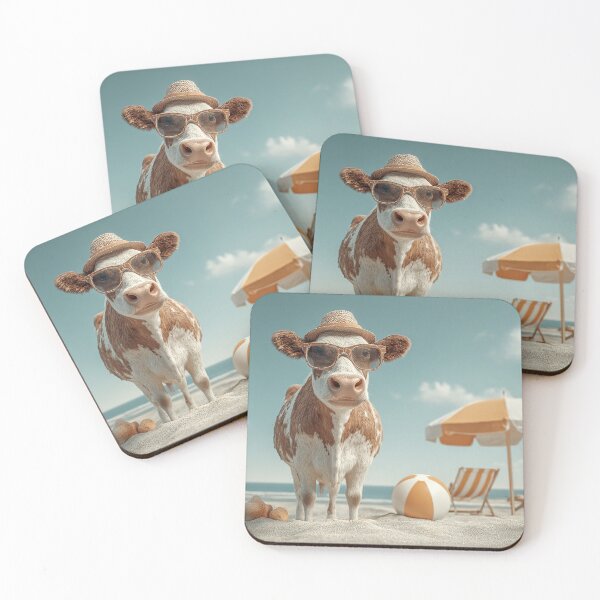 Item preview, A cow at the beach designed and sold by sheptonian.