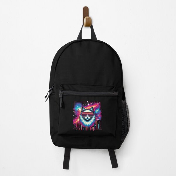 Item preview, Cyberpunk Galaxy Cat with Neon Glasses – Vaporwave Space Aesthetic Retro Futuristic Design designed and sold by Space-Galaxy.