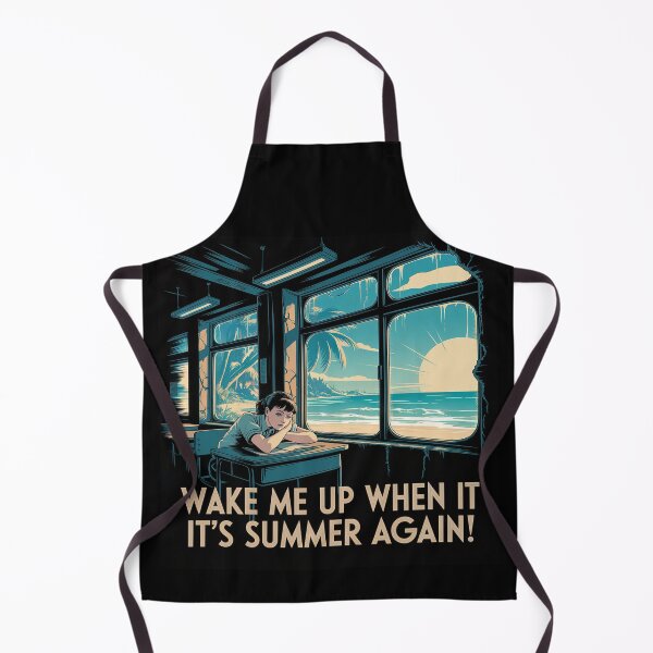 Item preview, Sad Schoolgirl Missing Summer – Back to School Melancholy Art designed and sold by WykroMerch.