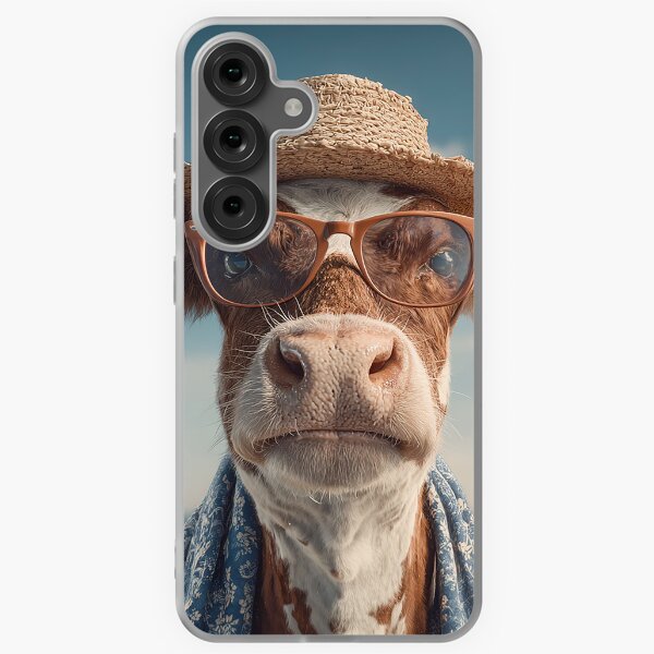 Item preview, A cow in a hat and glasses designed and sold by sheptonian.