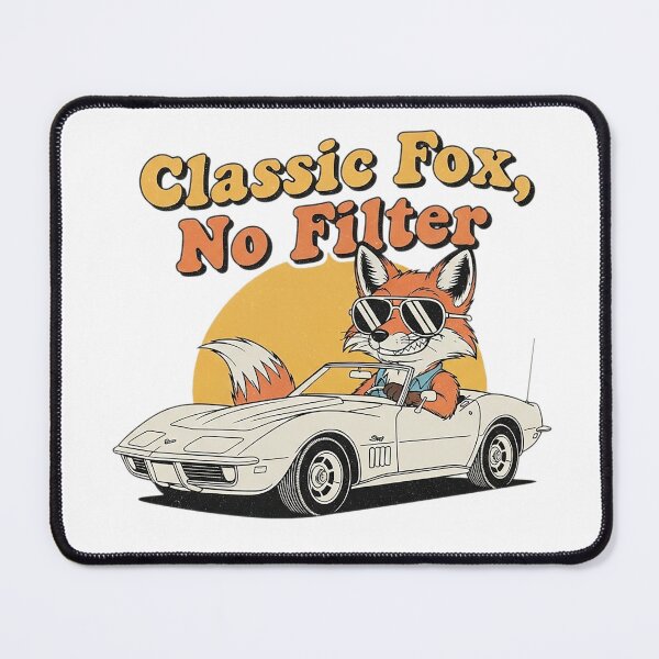 Item preview, Cool Fox Driving Retro Convertible designed and sold by WittyNest Studio.