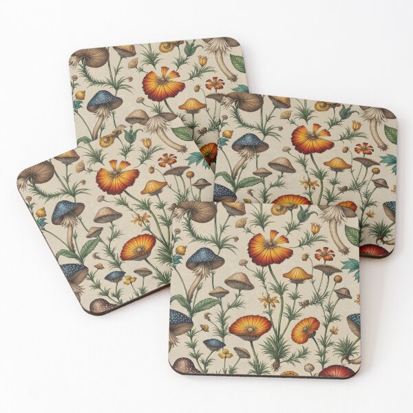 Item preview, Vintage Mushrooms and Flowers designed and sold by LyndiiLoubie.