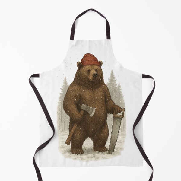 Aperçu de l'œuvre ours bûcheron créée et vendue par RetroCode.