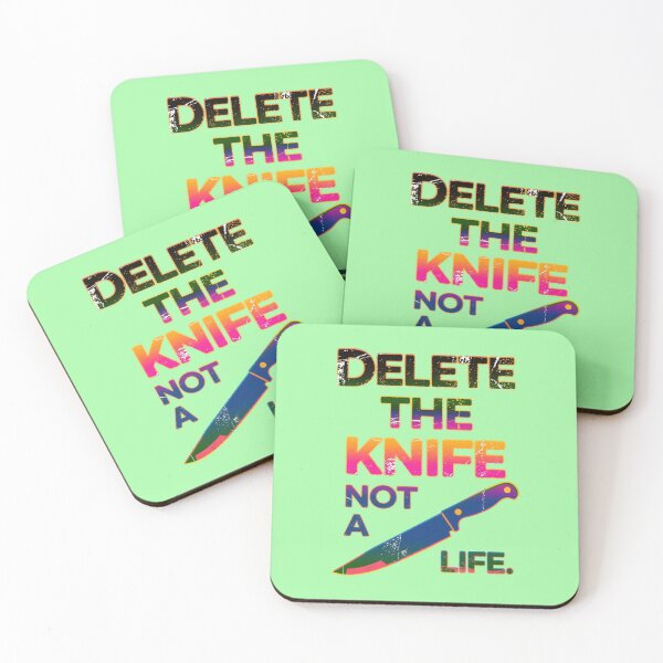 Item preview, Delete the Knife Not a Life designed and sold by Aise06.