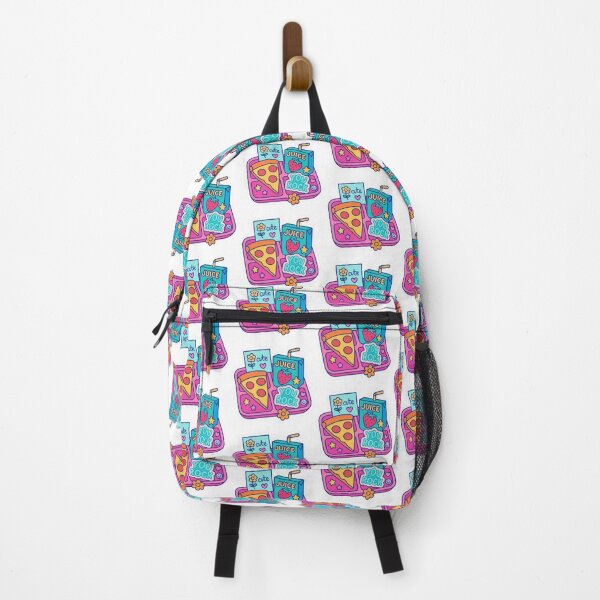 Item preview, Back to school maximalist design with colorful lunch items and motivational notes, AI Generated designed and sold by dvoevnore.