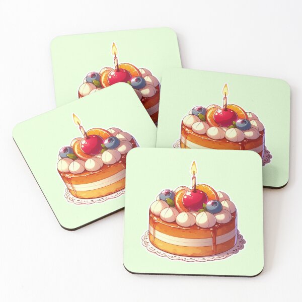 Item preview, Anime Cake – Colorful Kawaii Dessert | Cute Manga Style Food designed and sold by Sugar Wisdom .