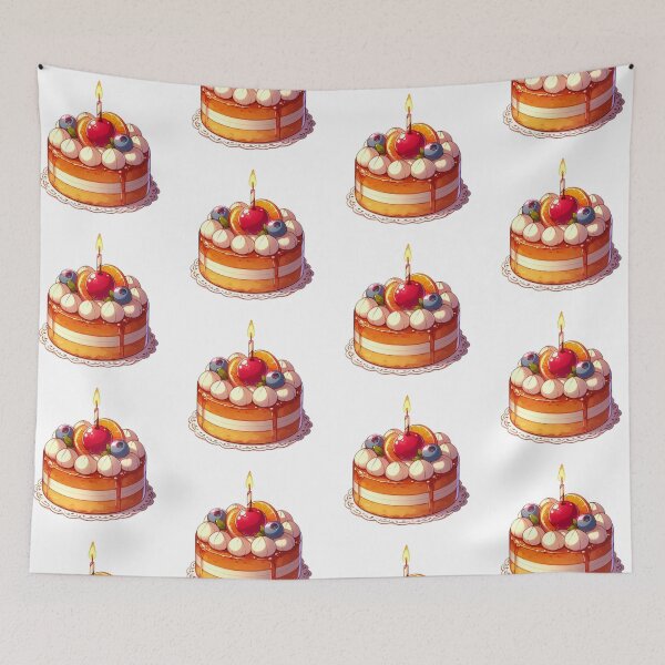 Item preview, Anime Cake – Colorful Kawaii Dessert | Cute Manga Style Food designed and sold by Sugar Wisdom .