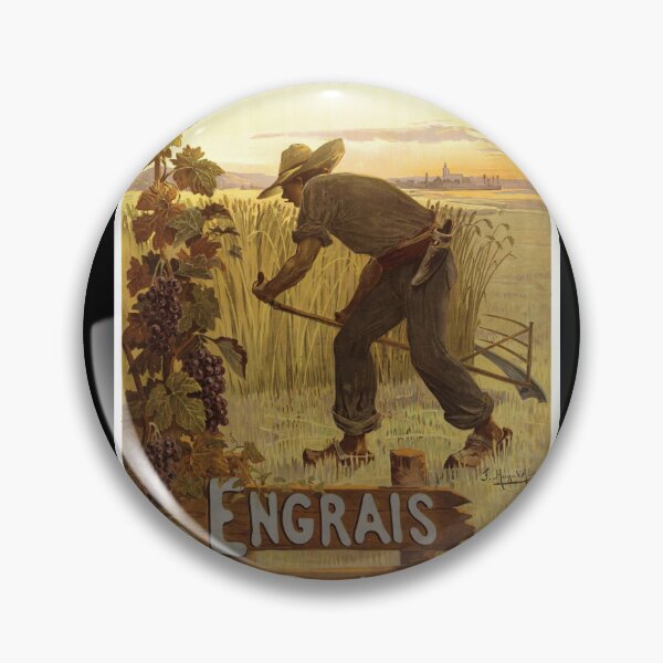 Item preview, Vintage Engrais Jourdain & Cie Poster | French Fertilizer Ad Art | Rural Farming Scene | Antique Agricultural Print | Parisian Decor designed and sold by artofuniverse.