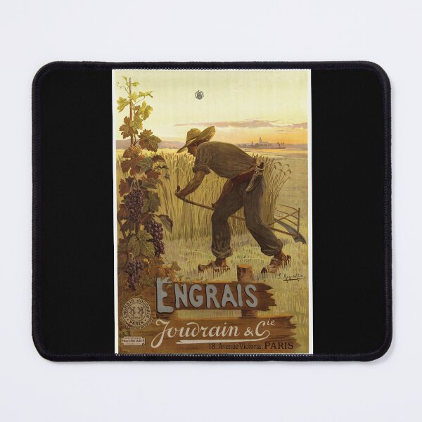 Item preview, Vintage Engrais Jourdain & Cie Poster | French Fertilizer Ad Art | Rural Farming Scene | Antique Agricultural Print | Parisian Decor designed and sold by artofuniverse.