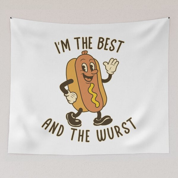 Item preview, I'm The Best and The Wurst designed and sold by Texterns.