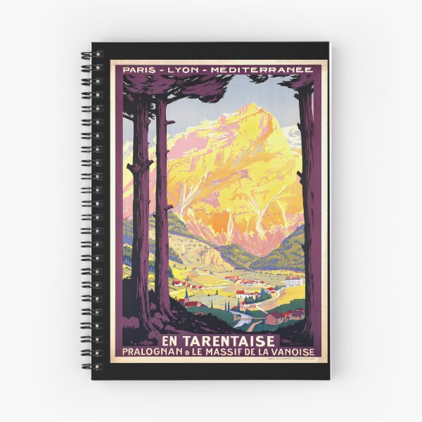 Item preview, Vintage Paris-Lyon-Méditerranée Railway Poster | French Alps Travel Art | Pralognan & Massif de la Vanoise | Art Deco Style designed and sold by artofuniverse.