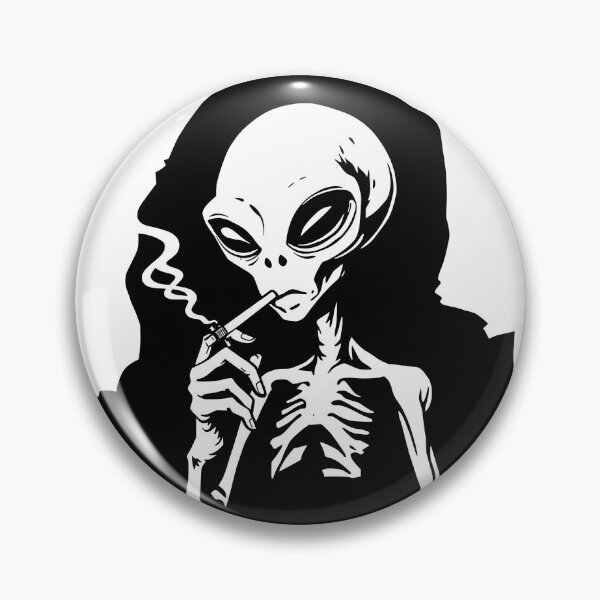 Item preview, Grey Alien Smoking designed and sold by ManateeMerchy.