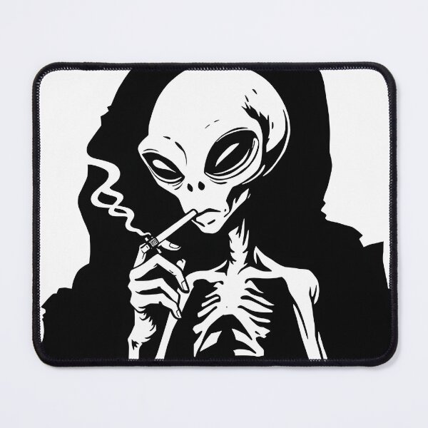 Item preview, Grey Alien Smoking designed and sold by ManateeMerchy.