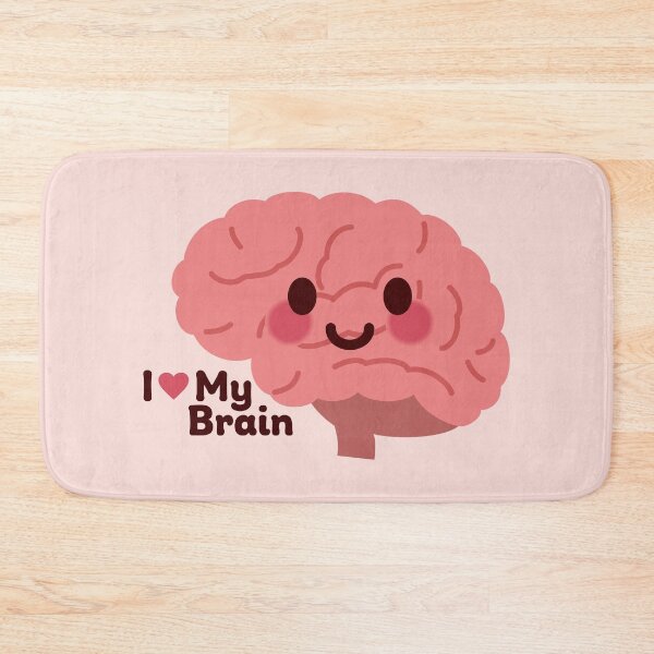 Item preview, I Love My Brain – Cute Smiling Brain designed and sold by OEKAKIYASAN.