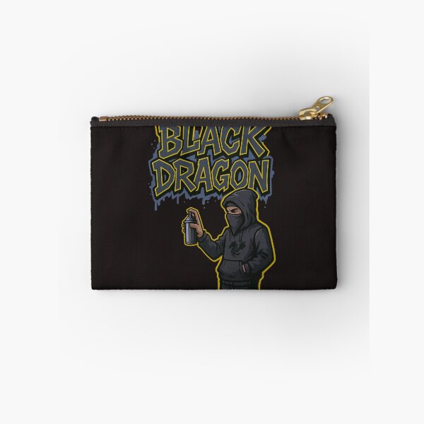 Item preview, Graffiti artist spraying Black Dragon  Hip Hop style Tag onto wall.  designed and sold by Grin.