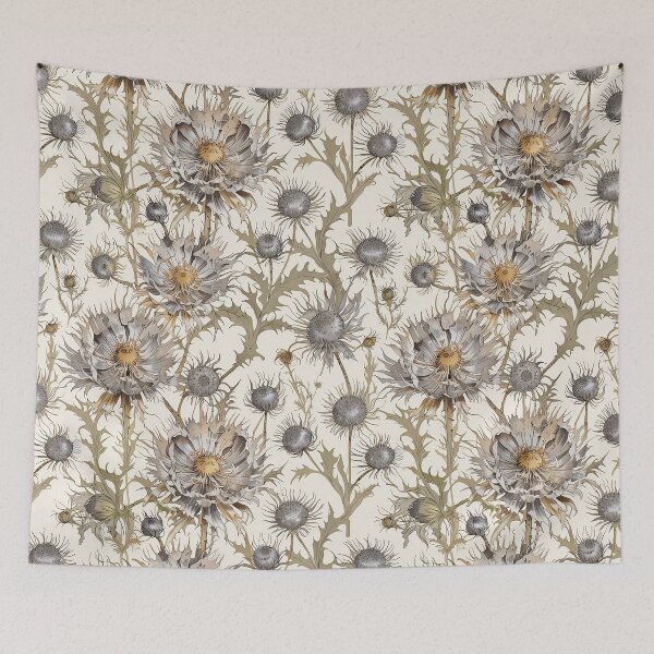 Item preview, Flowers and Leaves in Rustic Tones on a Cream Background designed and sold by CoolPixels.