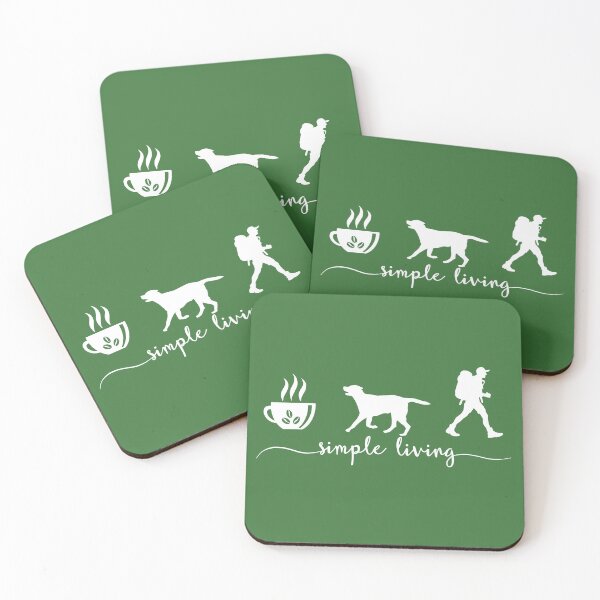 Item preview, Coffee, Dog And Hiking - Simple Living designed and sold by Primroaddesigns.