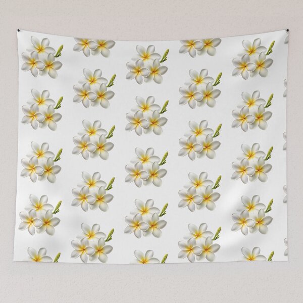 Item preview,  Captivating frangipani blossoms embody tropical elegance and serenity. designed and sold by Pram106.