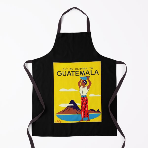 Item preview, Vintage Travel Poster | Fly by Clipper to Guatemala | Mid-Century Art Deco | Bold Colors | Cultural Adventure | Aviation History designed and sold by artofuniverse.