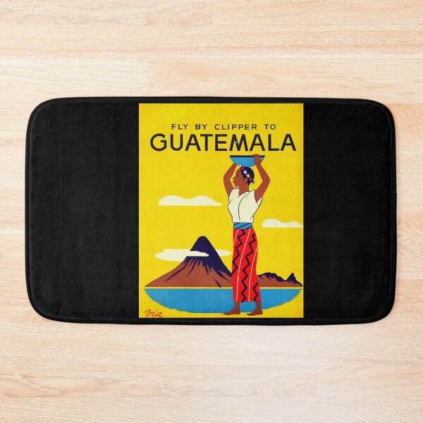 Item preview, Vintage Travel Poster | Fly by Clipper to Guatemala | Mid-Century Art Deco | Bold Colors | Cultural Adventure | Aviation History designed and sold by artofuniverse.