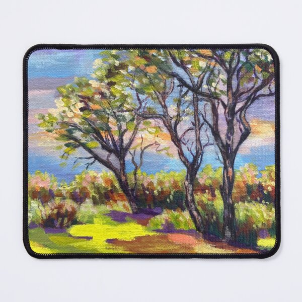 Item preview, Contemporary Australian landscape with trees acrylic painting designed and sold by Tahnja Wolter.