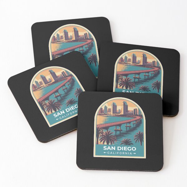 Item preview, San Diego California Sticker designed and sold by TulipaGraphics.