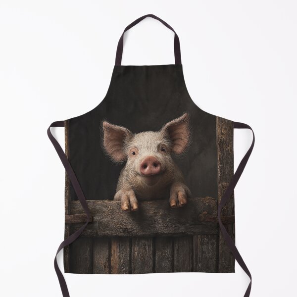 Artikelvorschau, Ein Schwein schaut über eine Scheunentür entworfen und verkauft von sheptonian.