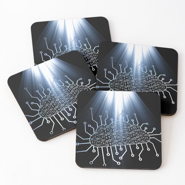 Item preview, Cloud Data Transfer – Futuristic Binary Cloud & Network Circuit Design designed and sold by ProDesignByMK.