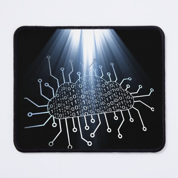 Item preview, Cloud Data Transfer – Futuristic Binary Cloud & Network Circuit Design designed and sold by ProDesignByMK.