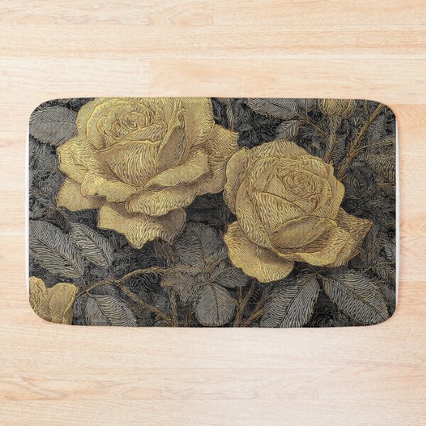 Item preview, Gold Etched Rose Pattern designed and sold by thewandswant.
