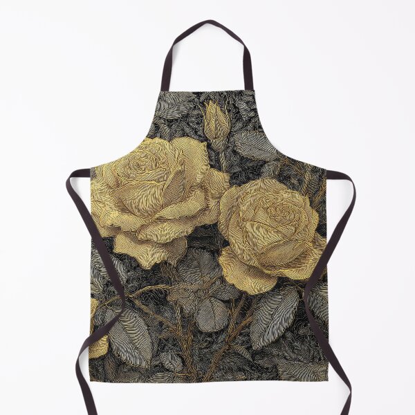 Item preview, Gold Etched Rose Pattern designed and sold by thewandswant.