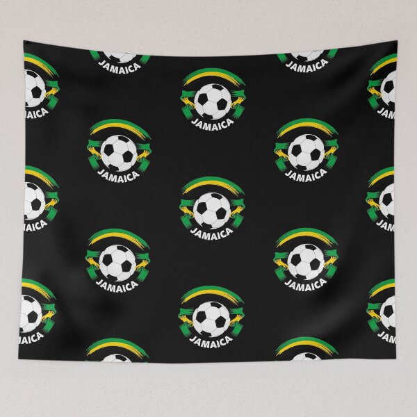 Item preview, Jamaica Football Soccer Fan Flag designed and sold by ockshirts.