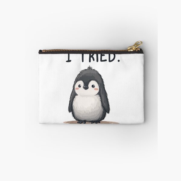 Item preview, Funny Meme - I Tried - Cute Penguin Effort designed and sold by hamishby.