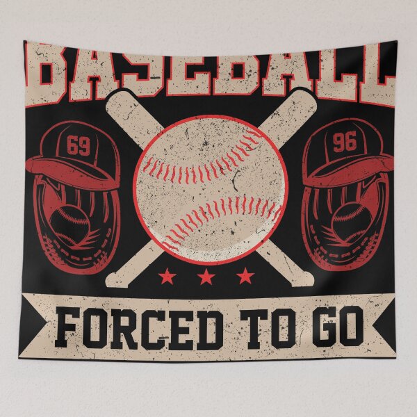 Aperçu de l'œuvre T-shirts au design « Né pour jouer au baseball ». créée et vendue par TEEDESIGMSTUDIO.