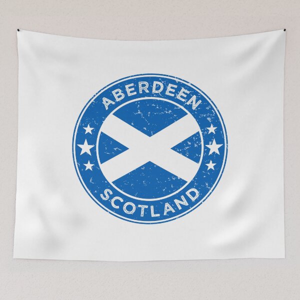 Item preview, Aberdeen Scotland Granite City Pride Scottish Flag Design designed and sold by ArtByKatti.