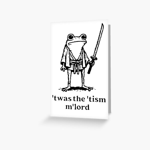 ‘Twas The ‘Tism M’Lord Greeting Card