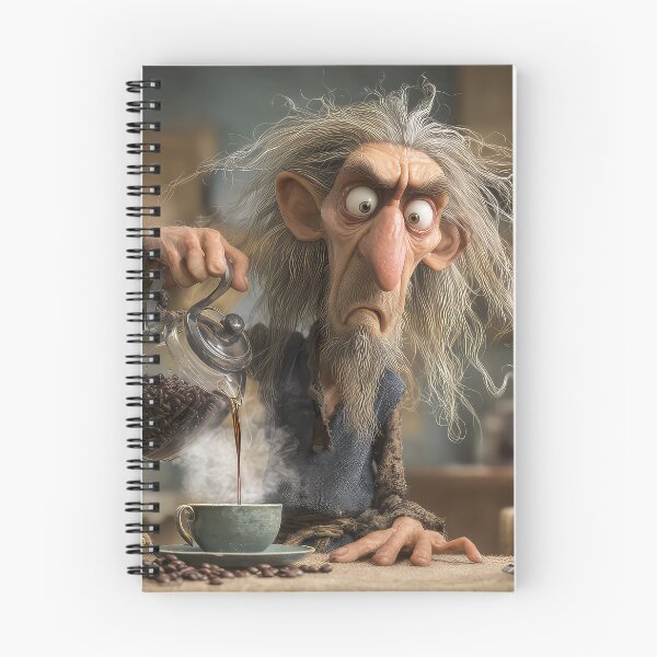 Item preview, Grumpy Old Man Making Morning Coffee designed and sold by thewandswant.