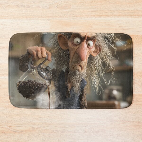 Item preview, Grumpy Old Man Making Morning Coffee designed and sold by thewandswant.