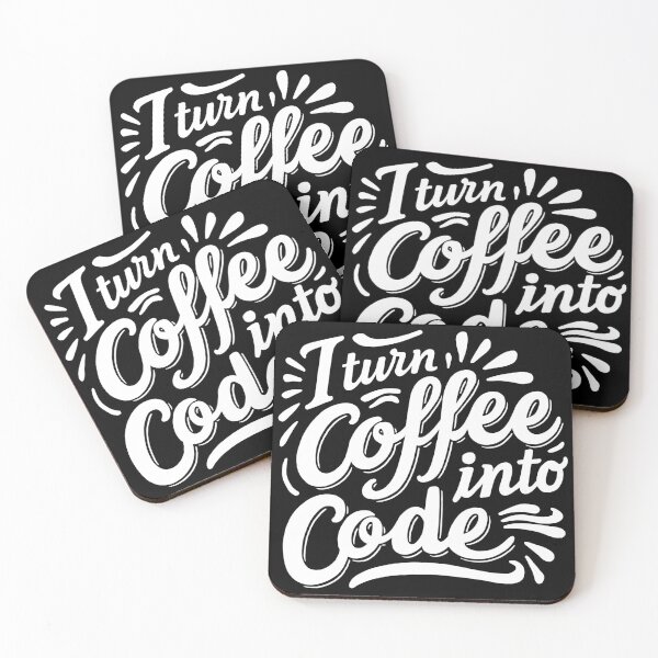 Item preview, Copy of I Turn Coffee Into Code designed and sold by a-salah.