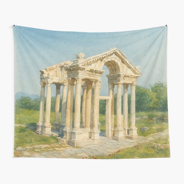 Item preview, Tetrapylon, Where Silence Meets the Sacred - Aydin, Turkey designed and sold by PixelPastoral.