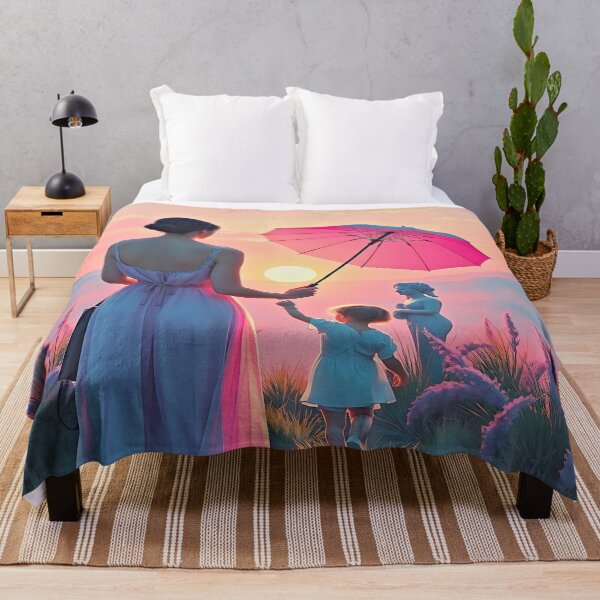 Item preview, THE AWAKENING OF A MATERNAL DREAM UNDER THE UMBRELLA – MADAME MONET AND HER CHILD: A PAINTING INSPIRED BY CLAUDE MONET. designed and sold by Ralek.